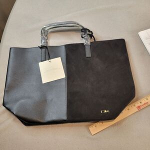 Donna Karan Cosmetics Suede PVC Tote Bag